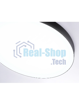 Потолочный светодиодный светильник Ambrella light FV5538 BK черный LED 90W 4200K D600*58 (Без ПДУ)
