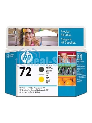 Картридж струйный HP №72 C9384A черный матовый/желтый печатающая головка для HP DJ T1100/T610