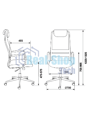 Кресло Бюрократ KB-9N/DB/TW-10N TW-01 TW-11 синий, сетка