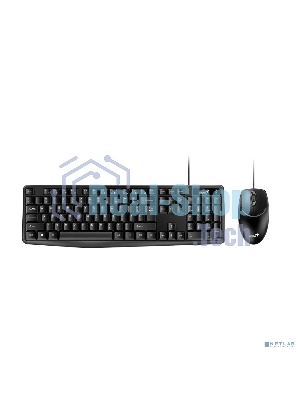 Комплект клавиатура+мышь Genius KM-170 проводной, USB, 1000 DPI, чёрный