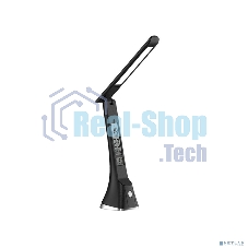 Настольный светильник Ultraflash UF-821 C02 черный (Led, светильник настольный, 7Вт, дисплей, смена цвет.темп, кожа)