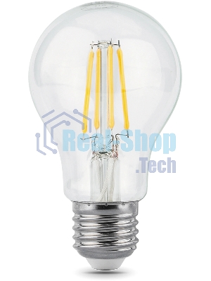 Лампа светодиодная Gauss 102802206LED Filament А60 Е27 6Вт 4100к 1/10/40