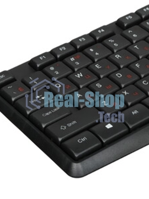 Комплект клавиатура+мышь Acer OMW141 проводной, USB, 1200 DPI, чёрный
