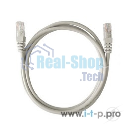 Шнур коммутационный Rexant патч-корд, U/UTP RJ45-RJ45 CAT 5e, PVC, серый, 1,5м