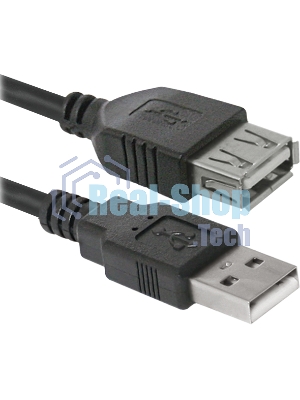 Кабель Defender USB 2.0USB02-06,AM-AF 1.8м, PolyBag,