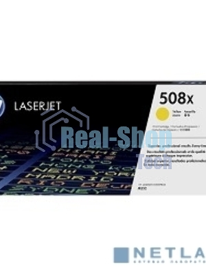 Тонер Картридж HP 508X CF362X желтый для HP CLJ M552/M553 (9500стр.)