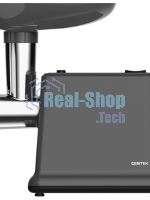 Мясорубка электрическая CENTEK CT-1626 черный, 2000 Вт, 2.0 кг/мин, реверс, защита от перегрузки, насадки - 6