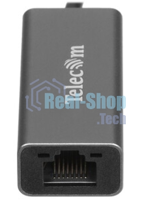 Кабель-переходник USB 3.1 Type-C -->RJ-45 1000Mbps Ethernet, Aluminum Shell, 0.15м Telecom TU320M