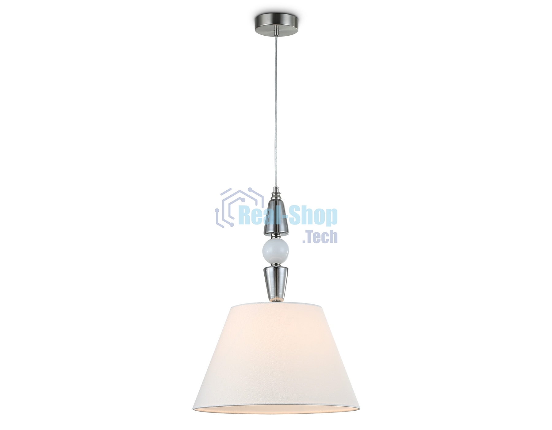 Светильник Ambrella light LH75250 SN/FR сатин никель/белый матовый E27 max 60W D360*500