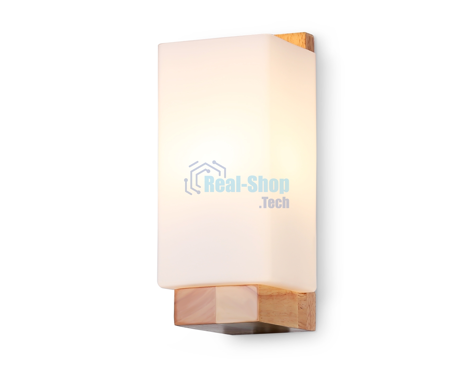 Светильник Ambrella light TR83122 LW/FR светлое дерево/белый матовый E27 max 40W 250*125*100