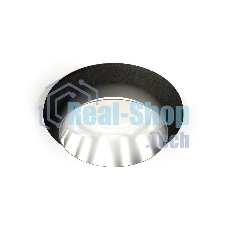 Комплект встраиваемого светильника Ambrella light XC6513022 SBK/PSL черный песок/серебро полированное MR16 GU5.3 (C6513, N6132)