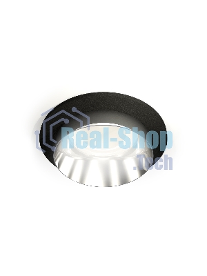 Комплект встраиваемого светильника Ambrella light XC6513022 SBK/PSL черный песок/серебро полированное MR16 GU5.3 (C6513, N6132)