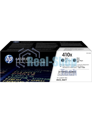 Картридж лазерный HP 410X черный двойная упаковка увеличенной емкости (CF410XD) для HP CLJ M477/M452/M377dw 2 х 6 500 стр.