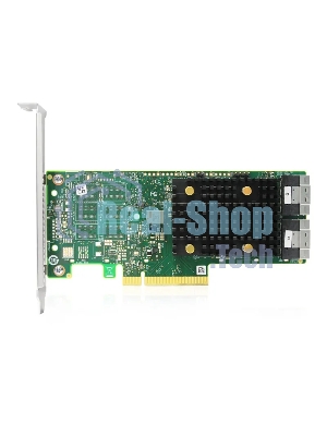 Адаптер SAS 9500-16i SGL (05-50077-02) PCIe v4 x8 LP, Tri-Mode SAS/SATA/NVMe 12G HBA, 16port(4*int SFF8654), 3816 IOC
