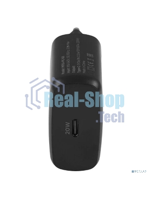 Зарядное устройство Cablexpert MP3A-PC-60 20Вт GaN, 3А, QC4.0/PD, 1xType-C, черный, пакет
