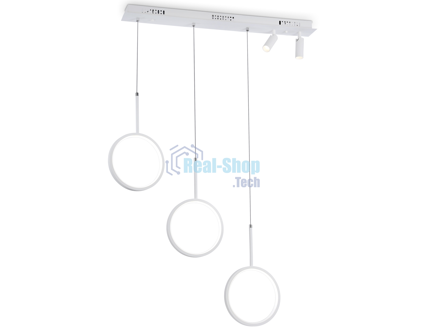Светильник Ambrella light FL5277/3+2 WH белый 59W 3000K/4200K/6400K+4200K 800*200*1200 (ПДУ ИК)