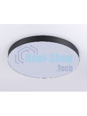 Потолочный светодиодный светильник Ambrella light FV5538 BK черный LED 90W 4200K D600*58 (Без ПДУ)