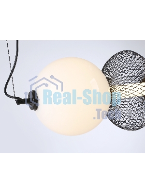 Подвесной светодиодный светильник Ambrella light LH11010 BK/FR черный/белый матовый 32W 3000K 915*220*220