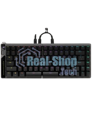 Клавиатура ASUS ROG Falcata Black гибридная, USB Type-A, Bluetooth, радиоканал, чёрный