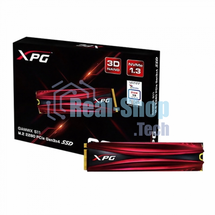 Накопитель SSD ADATA 2.0Tb, PCI-E 3.0 x4, XPG S11 Pro, M.2 2280, R/W 3500/3000Mb/s RET