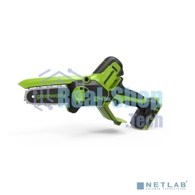 Цепная мини пила GreenWorks G24MCS10 аккумуляторная, 24V, 10 см, без АКБ и ЗУ [2008207]