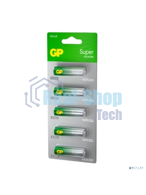 Алкалиновые батарейки GP Super Alkaline G-Tech 15А АA - 1 шт. на отрывных блистерах