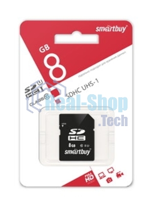 Флеш карта SD 8Gb, Smartbuy SDHC Class 10