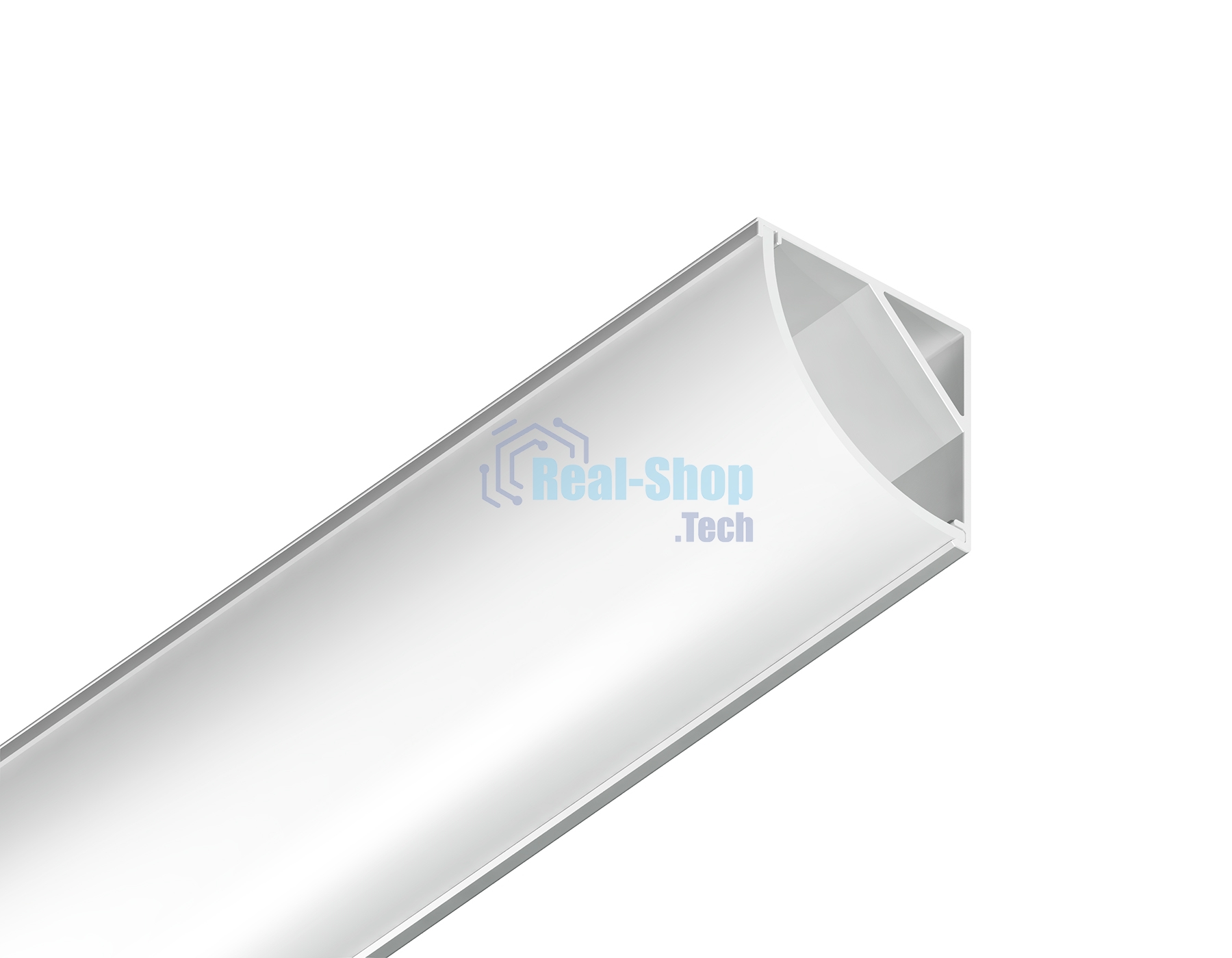 Алюминиевый профиль Ambrella light GP2100WH белый 2000*15.7*15.7