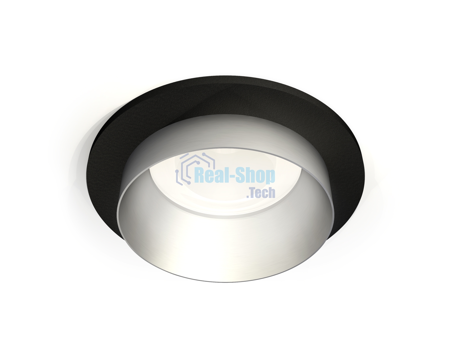Комплект встраиваемого светильника Ambrella light XC6513023 SBK/MCH черный песок/хром матовый MR16 GU5.3 (C6513, N6133)