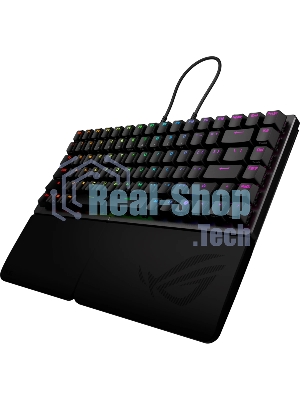 Клавиатура ASUS ROG Falcata Black гибридная, USB Type-A, Bluetooth, радиоканал, чёрный