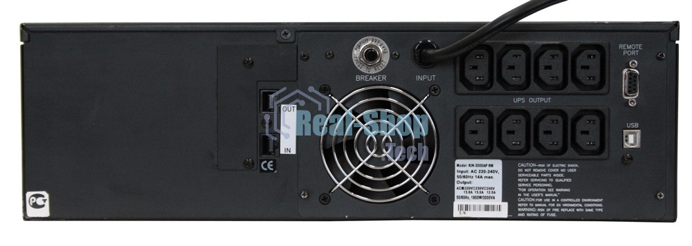 Источник бесперебойного питания Powercom King Pro RM KIN-2200AP LCD 1320Вт 2200ВА черный
