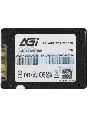 Накопитель SSD AGI AI238, 1Tb, SATA III, 2.5