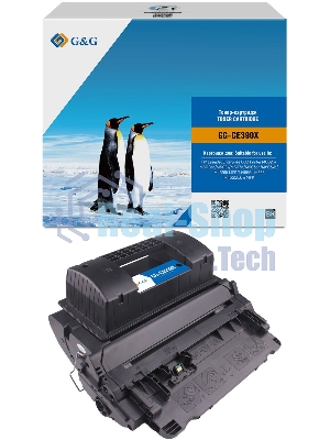 Картридж лазерный G&G GG-CE390X черный (24000 стр.) для HP LJ Enterprise 600 M602n/M603n/M4555f MFP