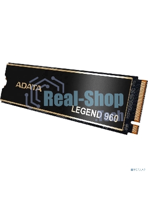 Накопитель SSD ADATA LEGEND 960, 2Tb, PCIe 4.0 x4, M.2 2280, NVMe, R/W 7400/6800, с радиатором