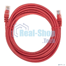 Патч-корд U/UTP Rexant cat.5e, RJ45-RJ45, 26AWG, ZH нг(А)-HF, красный, 5 м