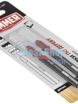 Пилка для лобзика Haммerflex 204-107 JG WD-PL T119B (2pcs) мягк.др\пл, 67мм, шаг 1.9-2.3, HCS, 2шт