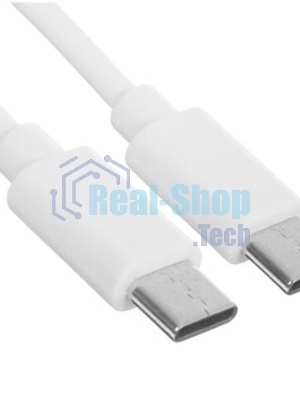 Кабель Rexant Type-C - Type-C 2,4A/1м/PVC/белый
