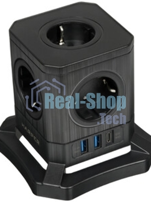 Сетевой фильтр HARPER UCH-730 Black PD3.0