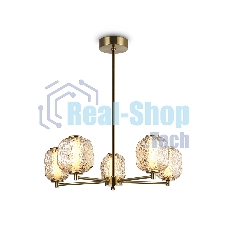 Светильник Ambrella light LH30104/5 SB/TI бронза/янтарь 27W 3000K D660*700