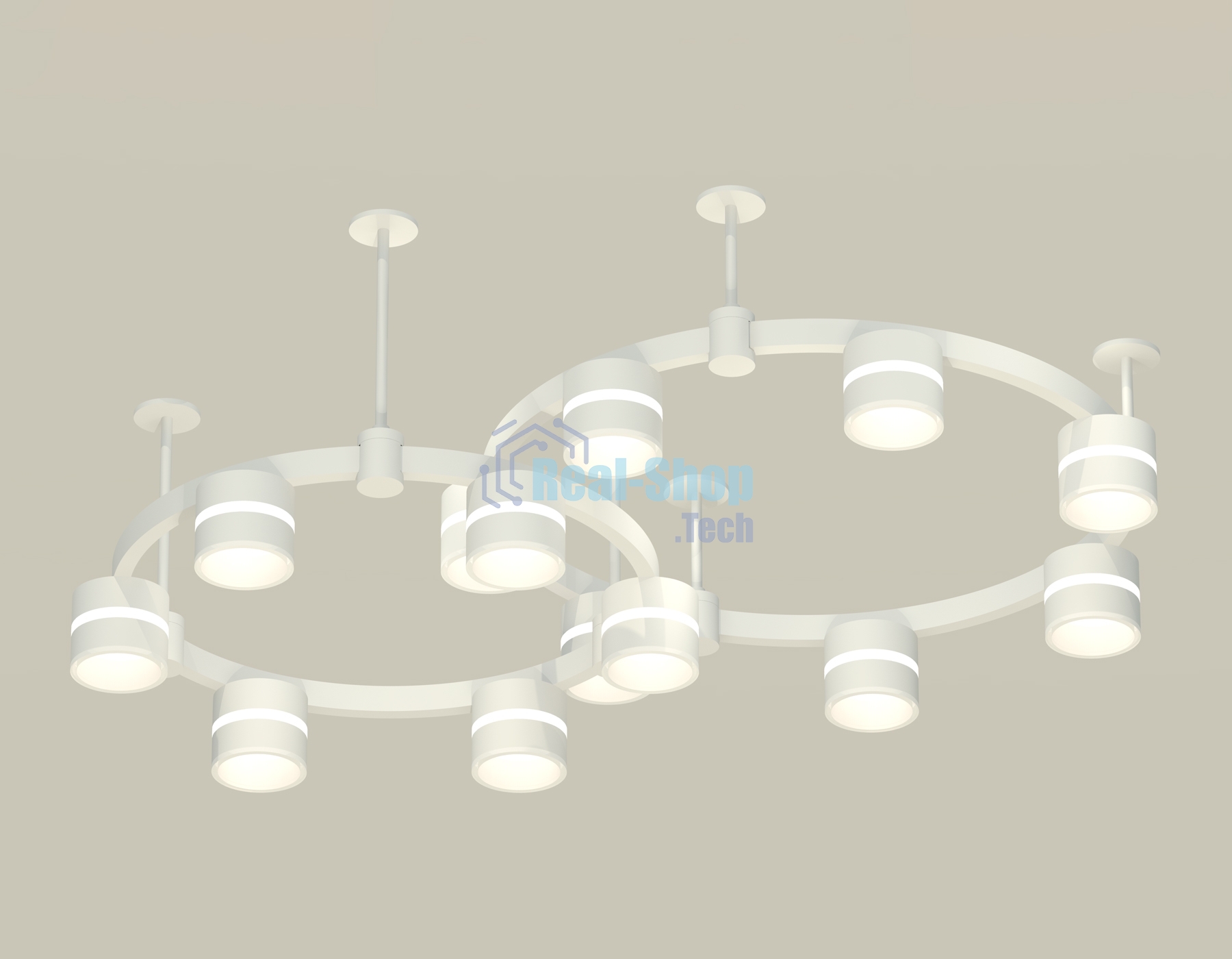 Светильник Ambrella light XR92211001/13 SWH/FR белый песок/белый матовый GX53 (A9221, A9226, C9236, C9231, N8444)