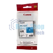 Картридж струйный Canon PFI-102C (0896B001) голубой (130 мл.) для Canon imagePROGRAF iPF605, iPF610., iPF650, iPF655, iPF710, iPF750, iPF755, LP17, iPF510