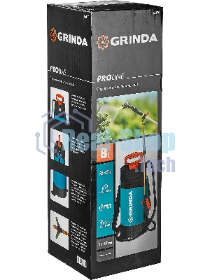 Опрыскиватель GRINDA PT-8 8 л, переносной, с широкой горловиной и упорами для ног