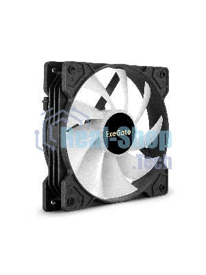 Вентилятор для корпуса ExeGate EX12025HM3PM.FRGb.5CS черный, 120 мм, 1200 об/мин, 24 дБ, 3 pin