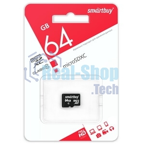 Флеш карта Smartbuy MicroSDXC 64Gb Class10 UHS-I U1 microSDXC