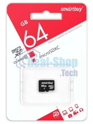 Флеш карта Smartbuy MicroSDXC 64Gb Class10 UHS-I U1 microSDXC