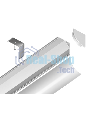 Алюминиевый профиль Ambrella light GP2100WH белый 2000*15.7*15.7