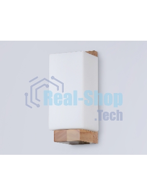 Светильник Ambrella light TR83122 LW/FR светлое дерево/белый матовый E27 max 40W 250*125*100