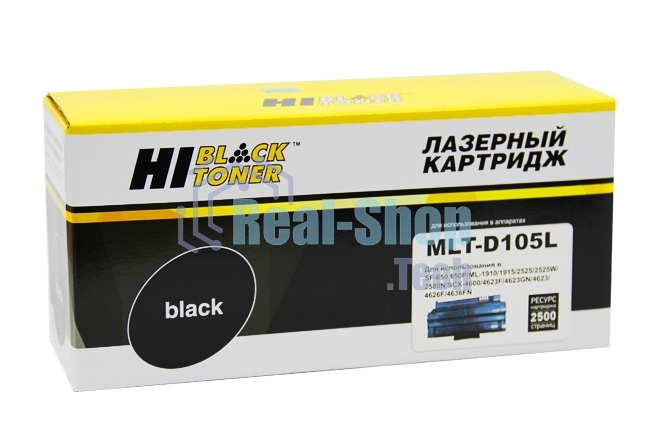 Расходные материалы Hi-Black MLT-D105L Картридж для Samsung ML1910/1915/2525/2525W/2580N/SCX4600, с чипом, 2500 стр.    