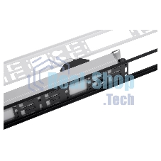 Блок силовых розеток Rem Rem-32, Shuko х 16, IEC 60320 С19 х 8, вход колодка, 1463х45х45 мм (ВхШхГ), 32А, автомат + амперметр, черный, без шнура