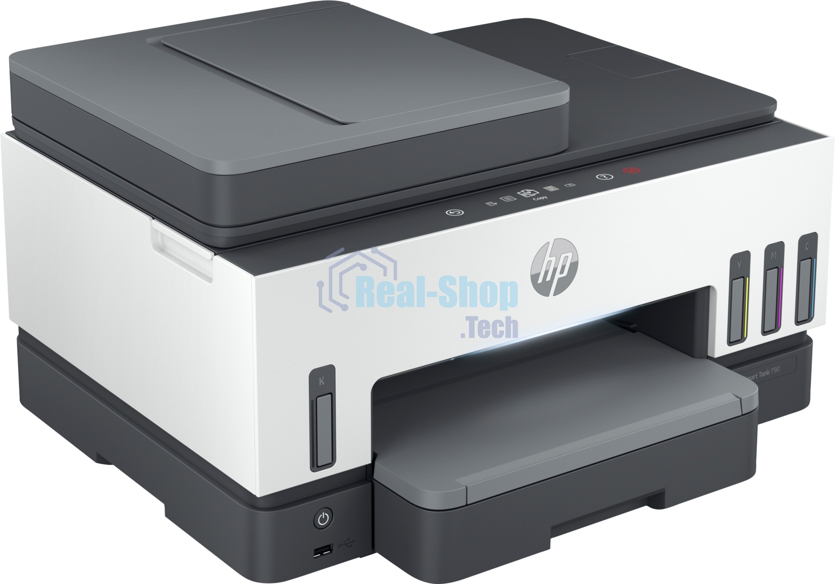 МФУ струйное HP Smart Tank 790 (4WF66A), A4, цветной, печ. до 15 стр/мин. (ч/б) до 9 стр/мин. (цвет), 1200 x 1200 dpi (ч/б печать, скан.) 1200 x 4800 dpi (цвет), USB, Wi-Fi, BlueTooth, Air Print, Mopria